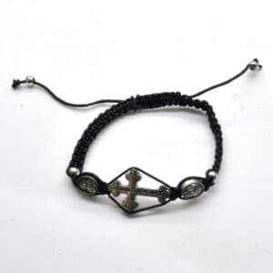 Mary Cross Cord Bracelet for Devotion, Bracelets商品图片 3