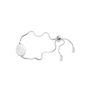 Adjustable Pray for Us Bracelet with a prayer-focused message
