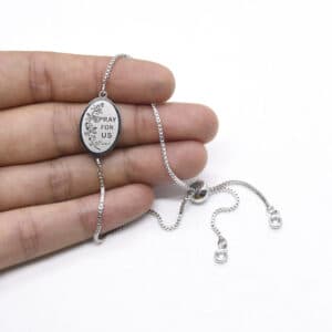 Adjustable Pray for Us Bracelet, Bracelets商品图片 3