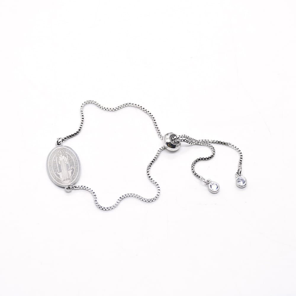 St. Benedict Cross Bracelet with a faith-inspired cross detail