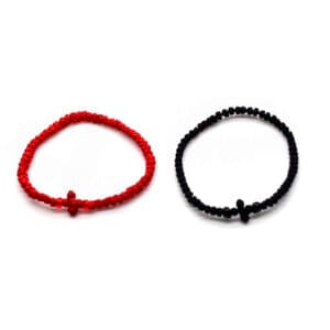 Black Adjustable Cross Bracelet in Hand-Braided Style, Bracelets商品图片 2