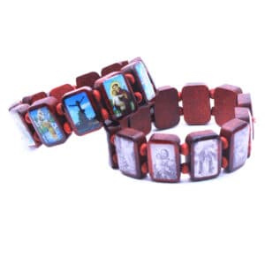 Cross Portrait Square Bracelet with Symbolic Motifs, Bracelets product image 3