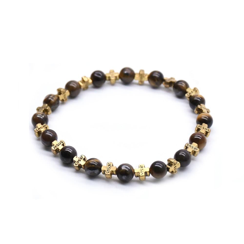 Faith Cross Bead Bracelet with cross detail and beaded styling