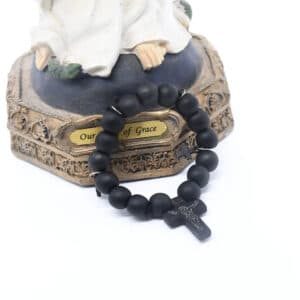 Men’s Cross Bead Bracelet with Flexible Fit, Bracelets商品图片 3