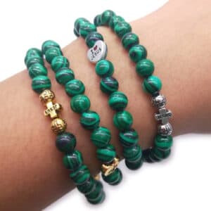 Sacred Heart Cross Bracelet with Maria-Inspired Detail, Bracelets商品图片 3