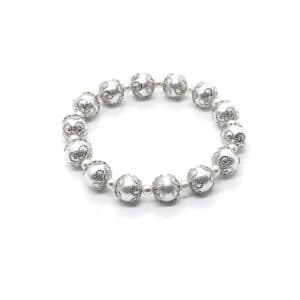 Courtly Lace Bracelet with Pearl-Inspired Detail, Bracelets商品图片 2