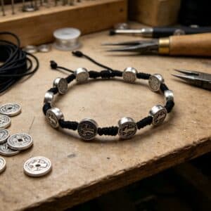 St. Benedict Cross Rosary Bracelet for Prayerful Wear, Bracelets商品图片 2