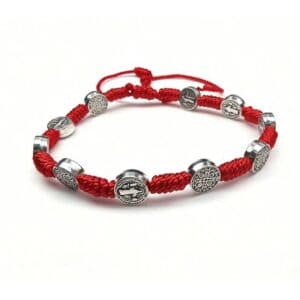 St. Benedict Cross Rosary Bracelet for Prayerful Wear, Bracelets商品图片 3