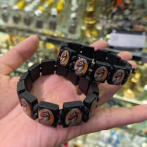 Elastic Rosary Bracelet with Square Color Accents, Bracelets商品图片 4