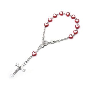 Red Heart Cross Bracelet for Children, Bracelets商品图片 2