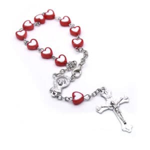 Red Heart Cross Bracelet for Children, Bracelets商品图片 3
