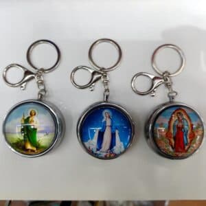Our Lady of Guadalupe Rosary Bracelet Case with Keychain Charm, Bracelets商品图片 2