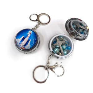 Our Lady of Guadalupe Rosary Bracelet Case with Keychain Charm, Bracelets商品图片 4