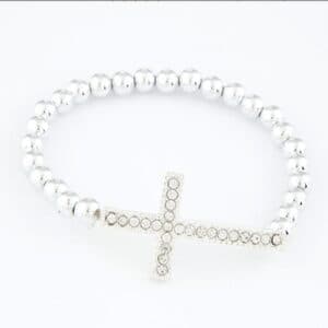 Stretch Cross Wish Bracelet for Meaningful Style, Bracelets商品图片 2