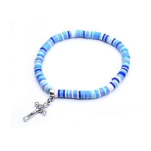 Colorful Cross Bead Bracelet for Everyday Faith, Bracelets商品图片 2
