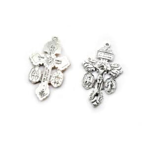 Devotional Crucifix Pendant with Sacred Figures, Necklaces & Pendants商品图片 4
