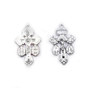 Devotional Crucifix Pendant with Sacred Figures, Necklaces & Pendants商品图片 5