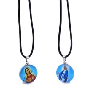 Double-Sided Crucifix Pendant Necklace with Figure Imagery, Necklaces & Pendants商品图片 2