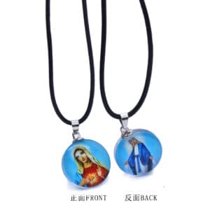 Double-Sided Crucifix Pendant Necklace with Figure Imagery, Necklaces & Pendants商品图片 3