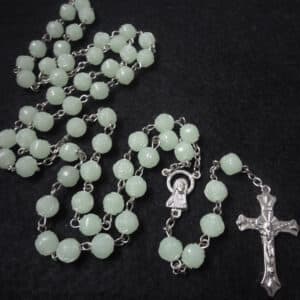 Glow Cross Rose Bead Necklace, Necklaces & Pendants商品图片 2