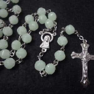 Glow Cross Rose Bead Necklace, Necklaces & Pendants商品图片 3