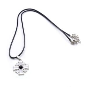 Blue Jerusalem Cross Necklace – Faith Pendant, Necklaces & Pendants商品图片 3