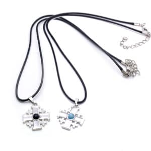 Blue Jerusalem Cross Necklace – Faith Pendant, Necklaces & Pendants商品图片 4