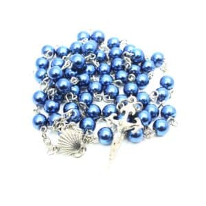 Pearl-Style Cross Rosary Necklace for Devotion, Rosaries product image 2