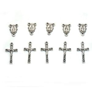 Jerusalem Cross Rosary Pendant for DIY prayer jewelry design