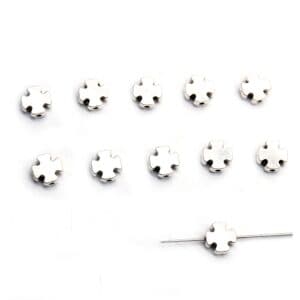 Straight-Hole Cross Rosary Components for bracelet and rosary making