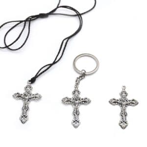 Cross Pendant Accessory for keychain necklace and jewelry designs