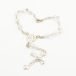 Cross Rosary Bracelet with Curved-Pin Bead Detail, Rosary Accessories product image 2