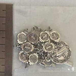 Vintage Saint Benedict Rosary Bracelet with Cross Detail, Rosary Accessories product image 2