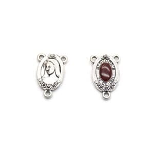Three-Hole Rosary Connectors for handmade prayer necklace and bracelet designs
