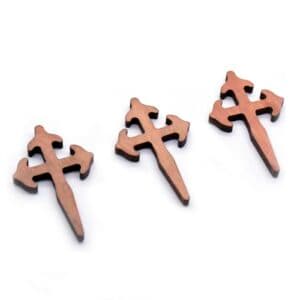 Warm-Tone Cross Pendants for Rosary DIY, Rosary Accessories商品图片 3