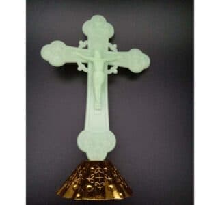 Lighted Cross Tabletop Statue for Reflective Decor, Tabletop Statues product image 4
