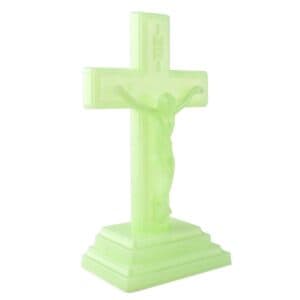 Glow in the Dark Tabletop Cross for Prayer Corners, Tabletop Statues product image 5