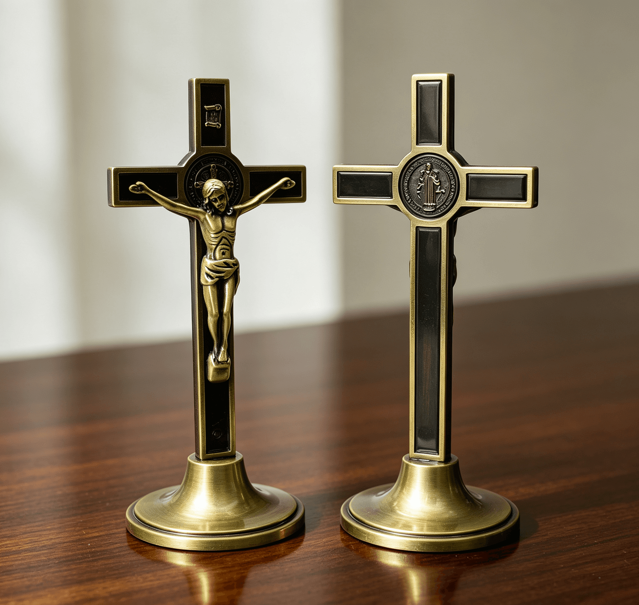 Vintage Cross Display Ornament for Home and Office, Tabletop Statues商品图片
