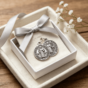 Saint Benedict Rosary Connector for DIY Prayer Beads, Rosary Accessories商品图片 3