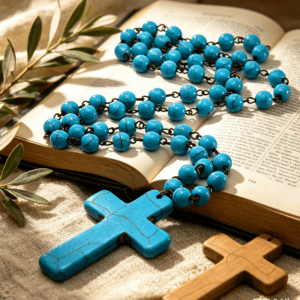 Curved Pin Cross Rosary Accessory for Layered Jewelry, Rosary Accessories商品图片 3