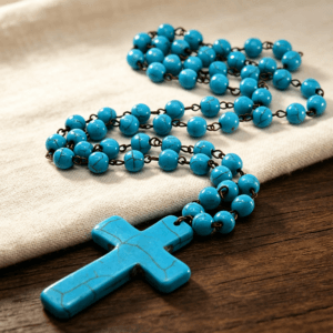 Curved Pin Cross Rosary Accessory for Layered Jewelry, Rosary Accessories商品图片
