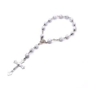 Gold Cross Rosary Baptism Bracelet Keepsake, Baptism Gifts product image 4