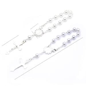 Cross Rosary Bead Bracelet with Classic Cross Accent, Bracelets product image 2