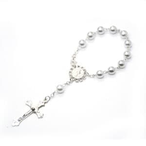 Cross Rosary Bead Bracelet with Classic Cross Accent, Bracelets product image 3