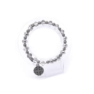 Vintage Cross Bead Stretch Bracelet with Faith Accent, Bracelets product image 3