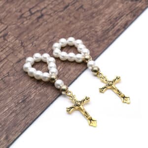 Vintage Cross Stretch Bracelet with Beaded Detail, Bracelets product image 3