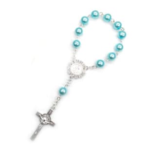 Angel Cross Bead Bracelet with Rosary-Inspired Detail, Bracelets product image 2