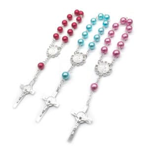 Angel Cross Bead Bracelet with Rosary-Inspired Detail, Bracelets product image 3