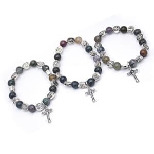 Cross Bead Bracelet with Symbolic Detail, Bracelets product image 3