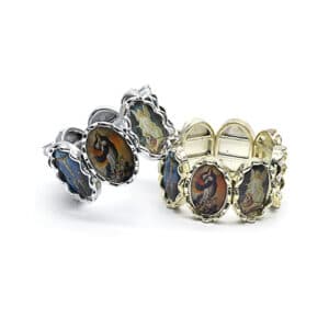 Angel Heart Portrait Bracelet with Stretch Design, Bracelets product image 3